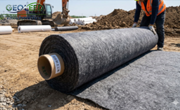 Recycled geotextile